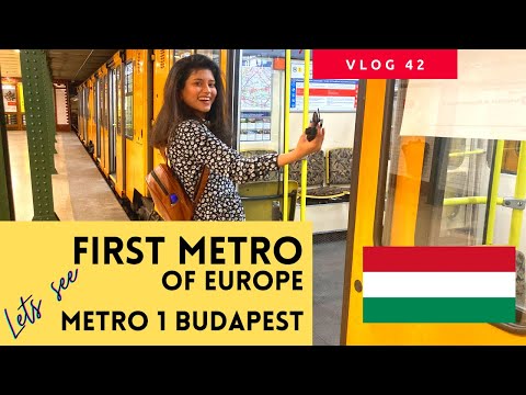 Oldest metro of Europe | Millenium Metro, Budapest, Hungary | Yellow line 4k